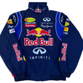 RB Blue Vintage Racing Jacket | Padded Motorsport Style - Sport Idea