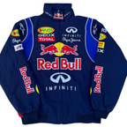 RB Blue Vintage Racing Jacket | Padded Motorsport Style - Sport Idea