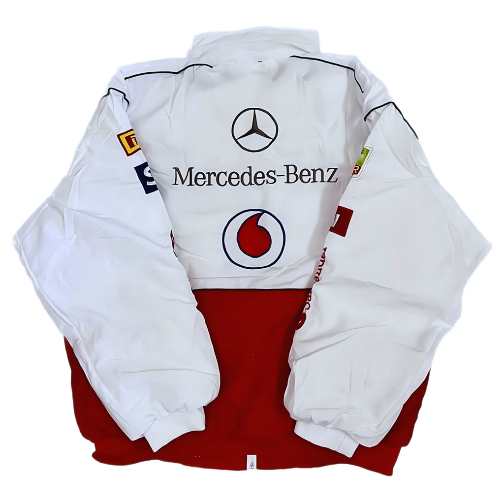 Mercedes Vintage Racing Jacket | Padded Motorsport Style - Sport Idea