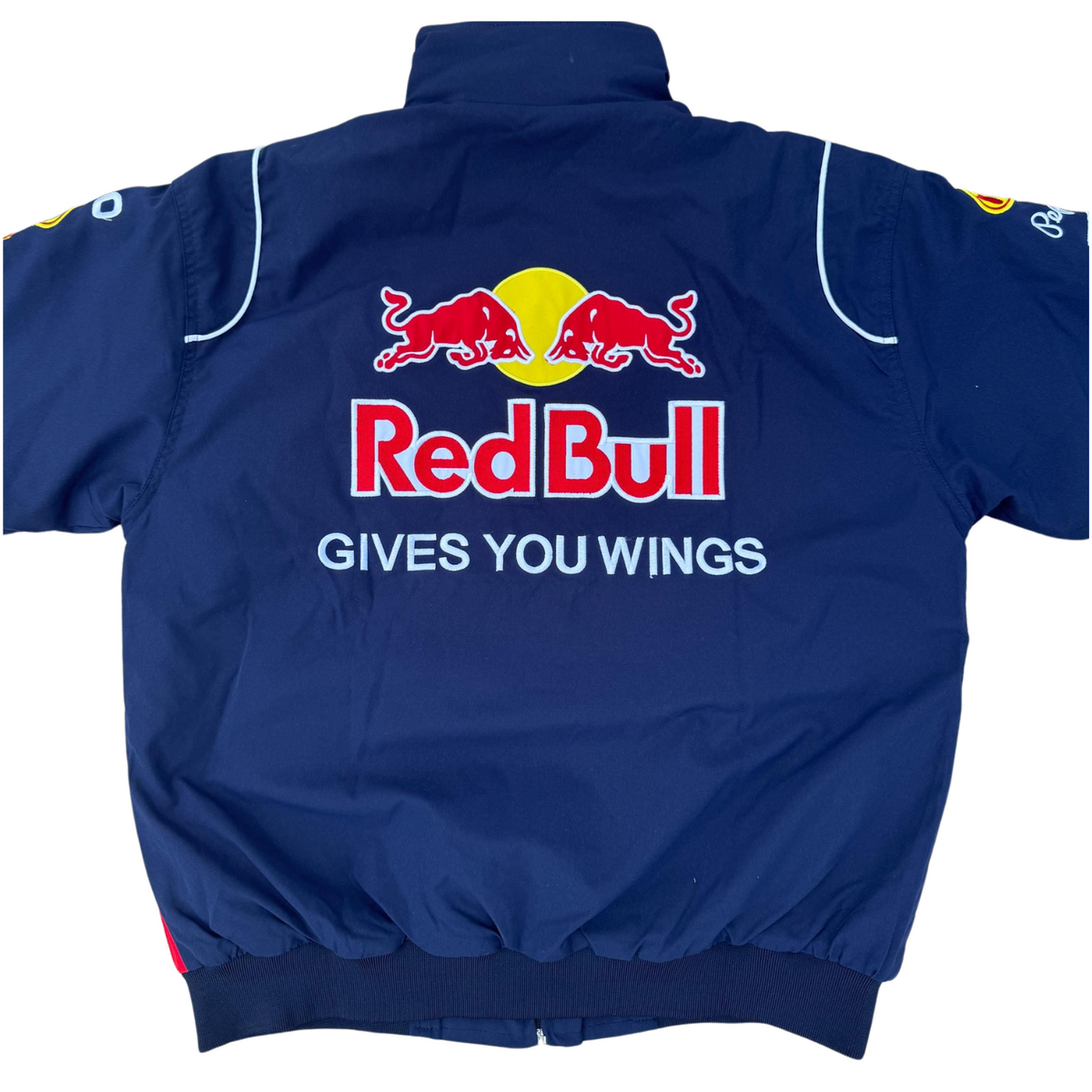 RB Blue Vintage Racing Jacket | Padded Motorsport Style - Sport Idea