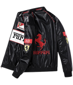 90's Vintage Scuderia Leather Racing Jacket | Premium Ferrari Style - Sport Idea