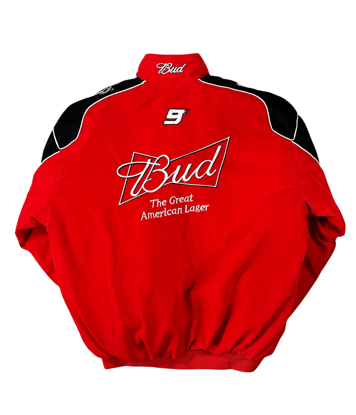 Budweiser Red Vintage Racing Jacket | Classic & Padded Style - Sport Idea