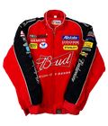 Budweiser Red Vintage Racing Jacket | Classic & Padded Style - Sport Idea