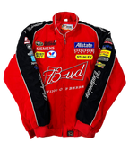 Budweiser Red Vintage Racing Jacket | Classic & Padded Style - Sport Idea