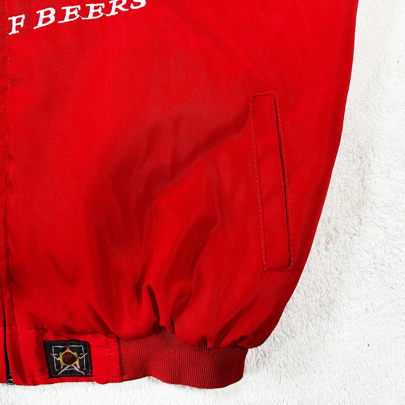 Budweiser Red Vintage Racing Jacket | Classic & Padded Style - Sport Idea