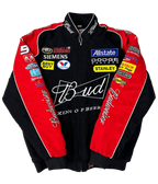 Budweiser Black Vintage Racing Jacket | Classic & Padded Style - Sport Idea