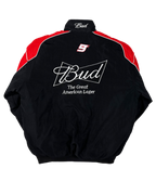 Budweiser Black Vintage Racing Jacket | Classic & Padded Style - Sport Idea