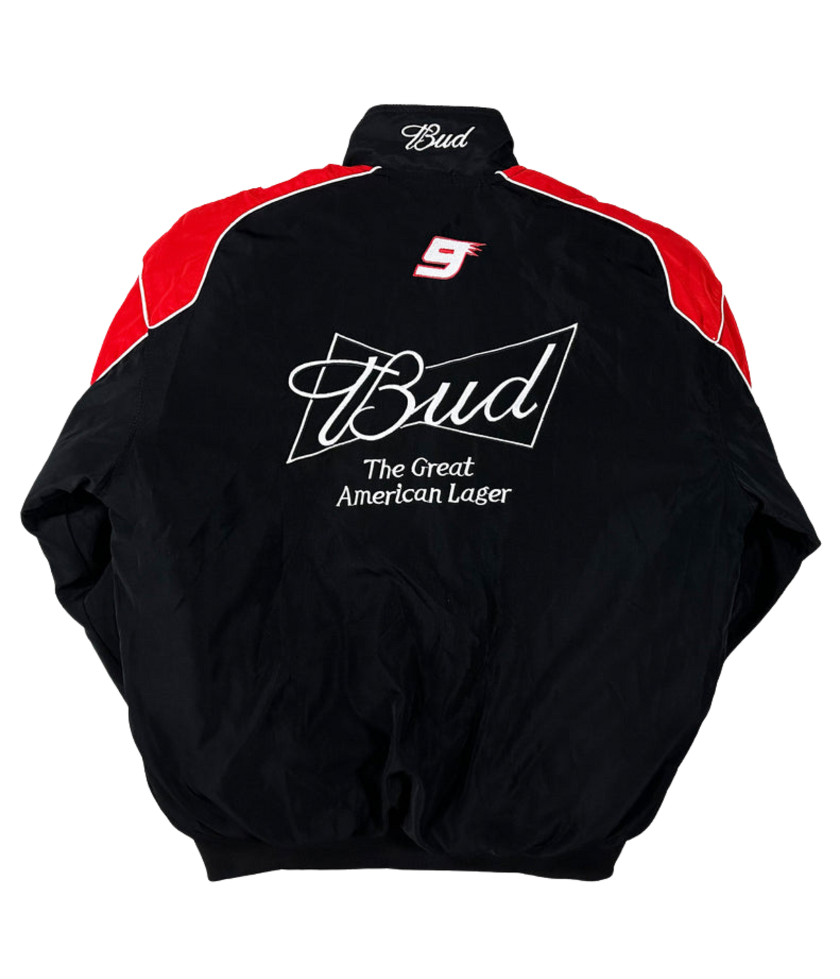 Budweiser Black Vintage Racing Jacket | Classic & Padded Style - Sport Idea