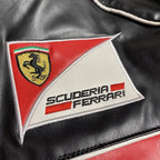 90's Vintage Scuderia Leather Racing Jacket | Premium Ferrari Style - Sport Idea