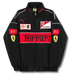 Vintage Scuderia Black Racing Jacket | Classic Ferrari Style - Sport Idea