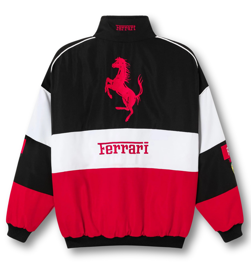Vintage Ferrari Scuderia Racing Jacket | Classic & Padded Motorsport Style - Sport Idea