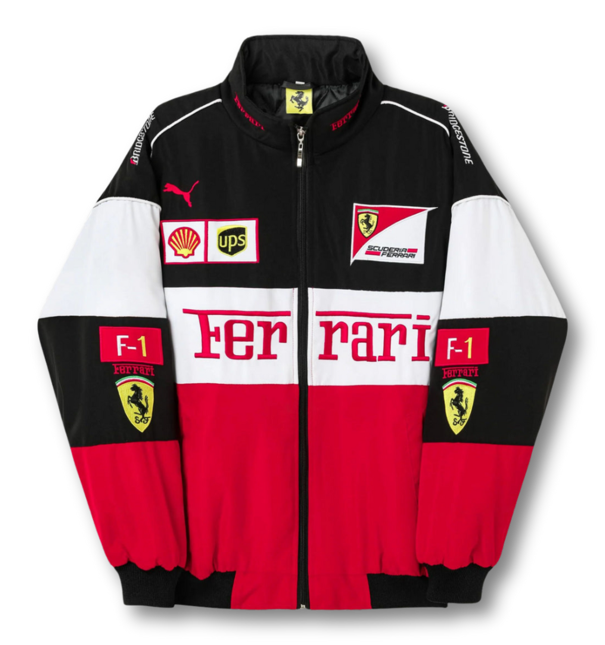 Vintage Scuderia Tri-Color Racing Jacket | Ferrari Motorsport Style - Sport Idea