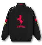 Vintage Scuderia Black Racing Jacket | Classic Ferrari Style - Sport Idea