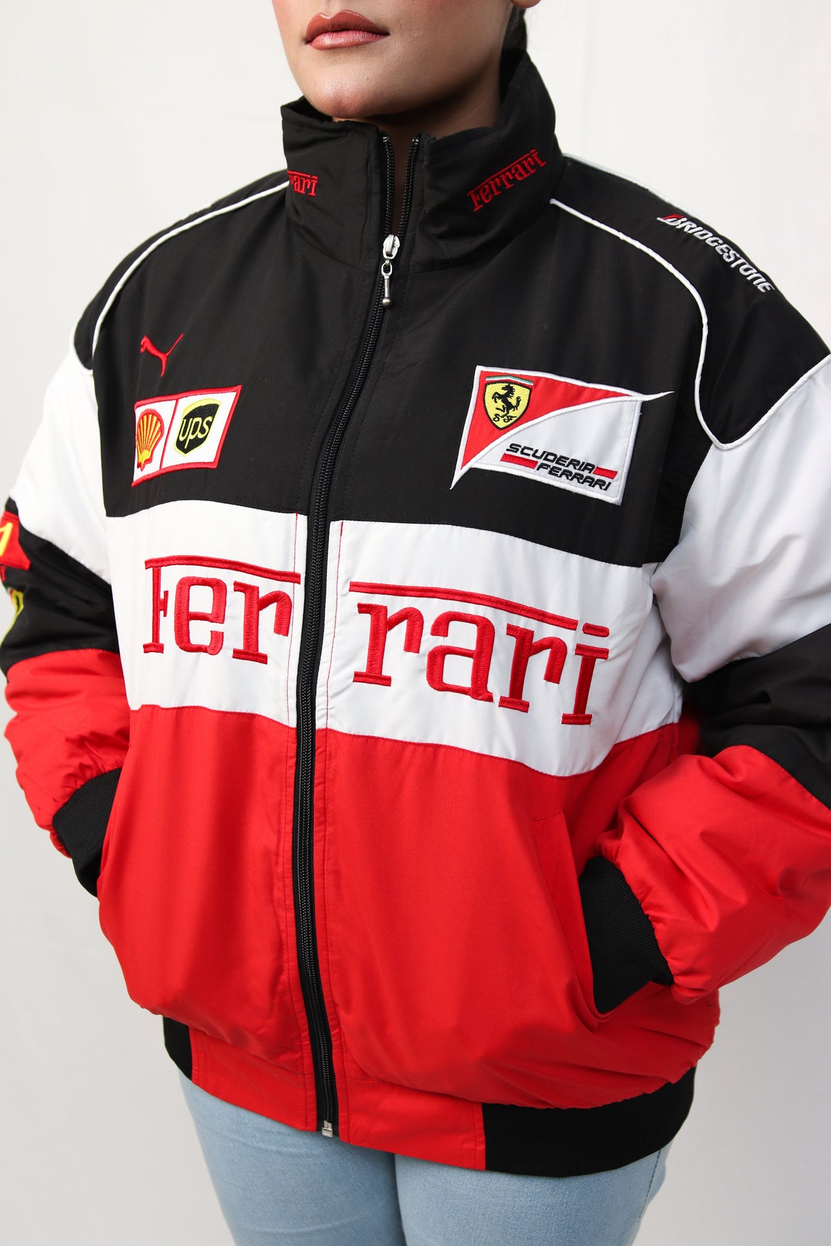 Vintage Scuderia Tri-Color Racing Jacket | Ferrari Motorsport Style - Sport Idea