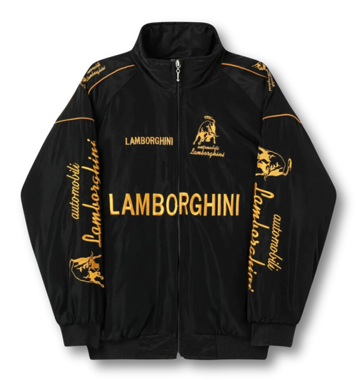 Automobili Vintage Lamborghini Racing Jacket | Classic & Padded Style - Sport Idea