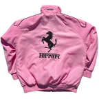 Vintage Pink Scuderia Racing Jacket | Padded Ferrari Style - Sport Idea