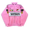 Vintage Pink Scuderia Racing Jacket | Padded Ferrari Style - Sport Idea