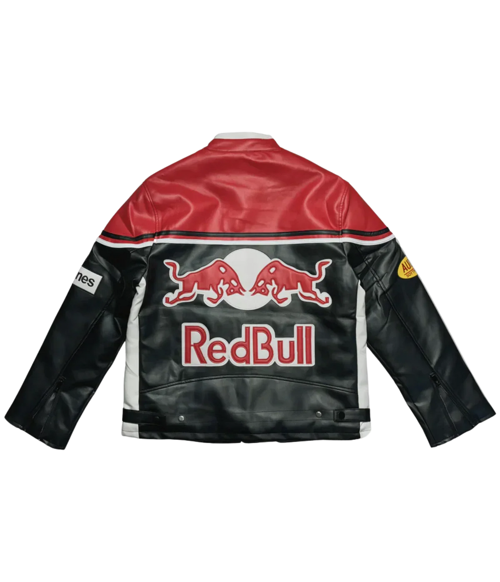 RB Racing Leather Jacket | Premium Red Bull Inspired Style - Sport Idea