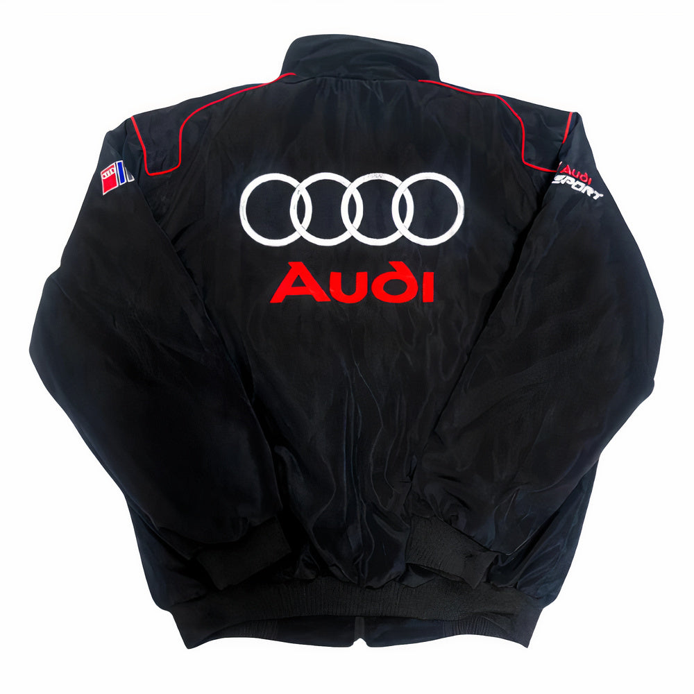 Audi Vintage Racing Jacket | Classic & Padded Motorsport Style - Sport Idea