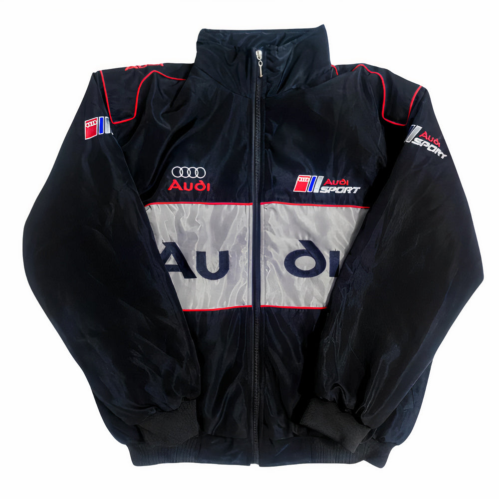 Audi Vintage Racing Jacket | Classic & Padded Motorsport Style - Sport Idea