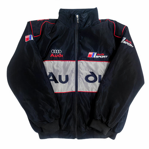 Audi Vintage Racing Jacket | Classic & Padded Motorsport Style - Sport Idea