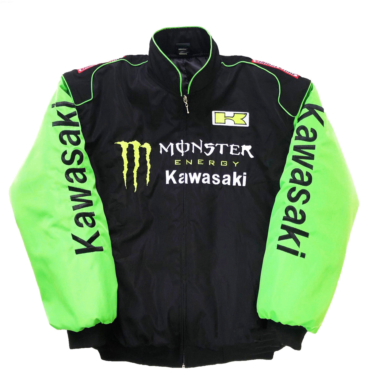 Monster Energy Vintage Racing Jacket | Classic & Padded Kawasaki Style - Sport Idea